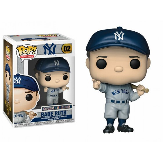 Funko Pop! Sports Legends MLB New York Yankees Babe Ruth (Gray Jersey) #02 Vinyl Figure