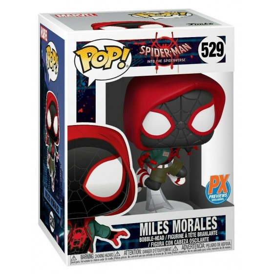 Funko Pop! Spider-Man Into the Spiderverse Miles Morales PX Preview Exclusive #529 Vinyl Figure