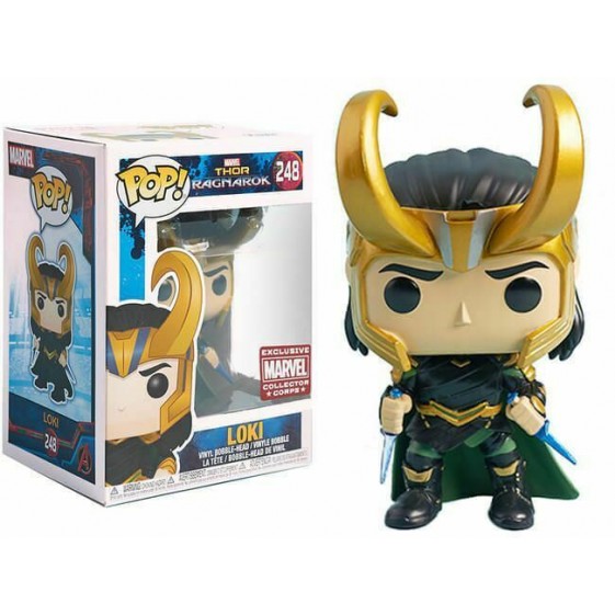 Funko Pop! Marvel Thor Ragnarok Loki Marvel Collector Corps Exclusive #248 Vinyl Figure